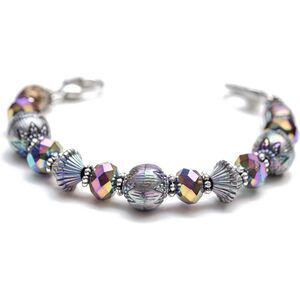 Stretch Medical Alert Bracelet Replacement, Interchangeable Beaded Medical Id